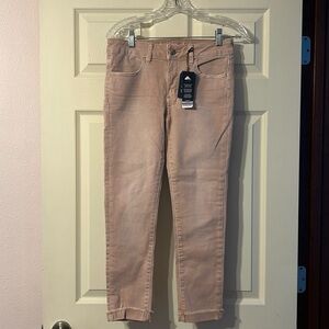 NWT American Eagle Outfitters Light Pink Super Super Stretch Cropped Jeggings 6